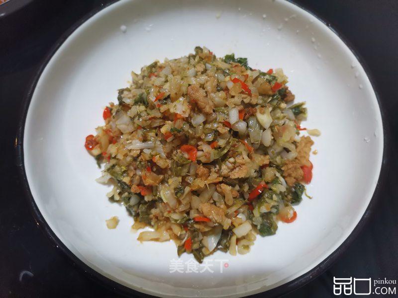 鸡白菜炒肉末（白菜两吃）