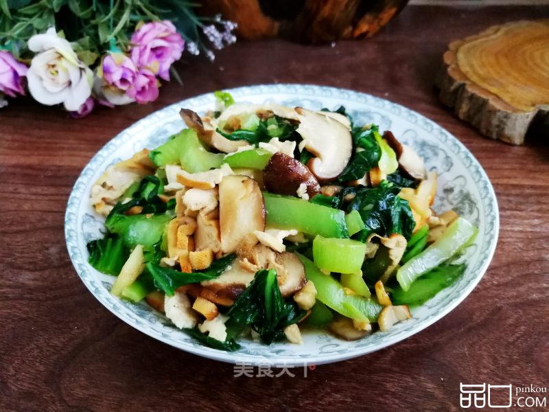 香菇青菜炒豆干