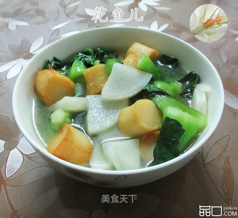 干贝烧煮萝卜青菜