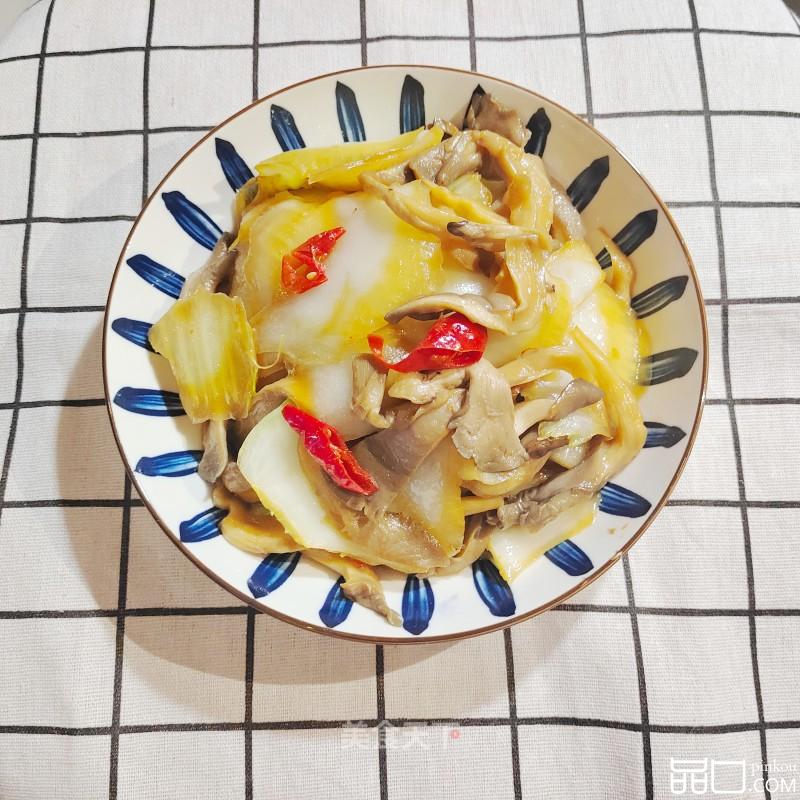 白菜炒蘑菇