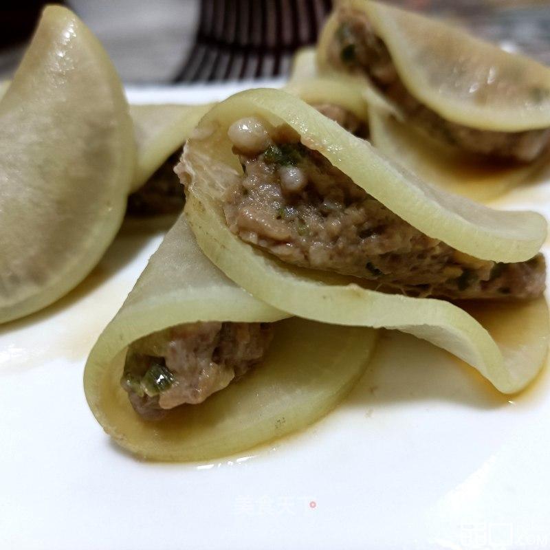 蒸白萝卜肉卷
