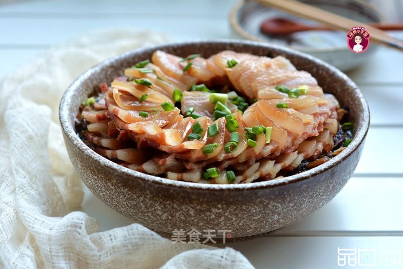 腊肉蒸雪里蕻