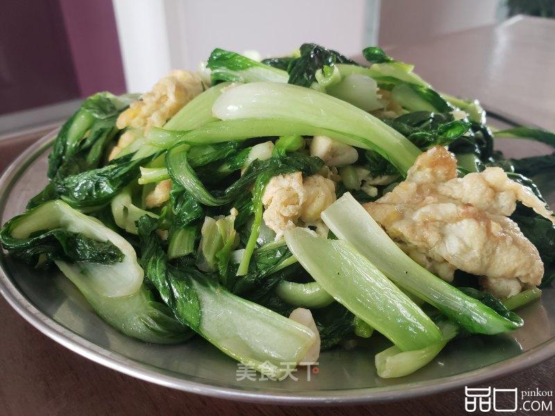 青菜炒鸡蛋