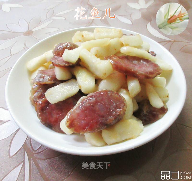 腊肠炒荸荠