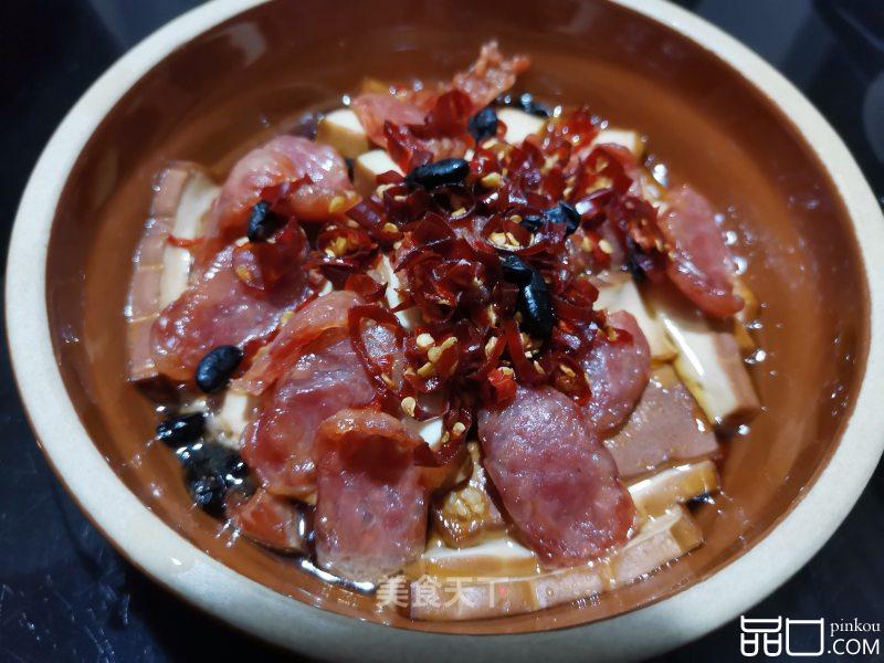 香肠蒸腊香干