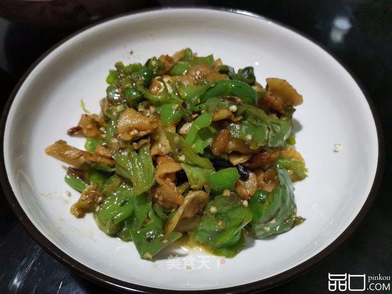 擂辣椒炒油渣