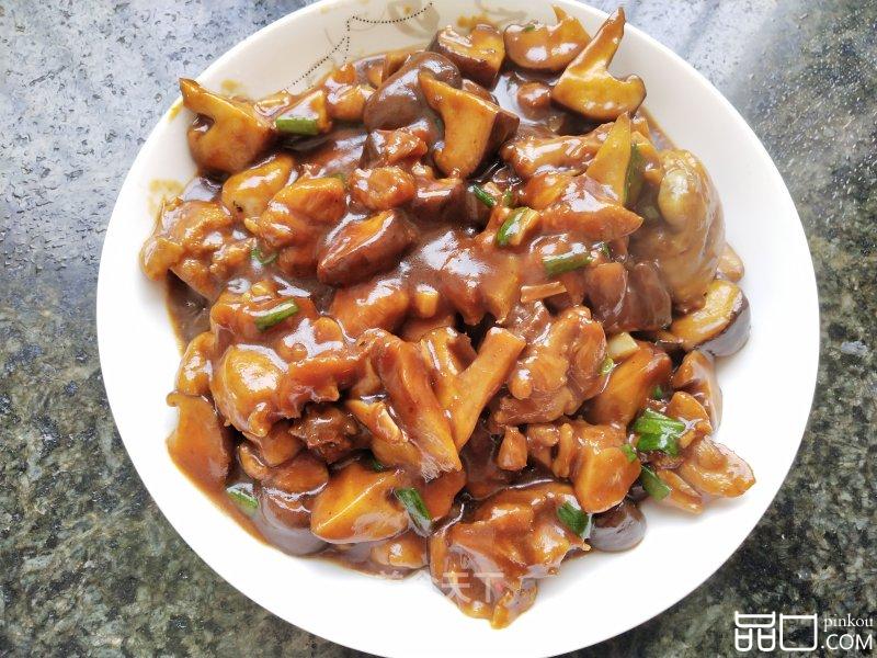 香菇焖鸡腿
