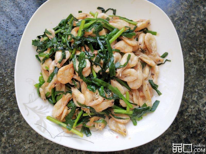 韭菜炒白虾