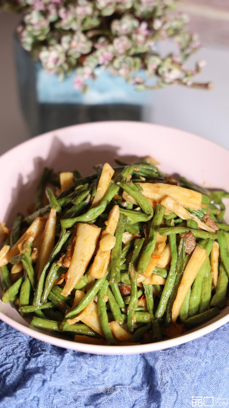 豆角炒莲藕