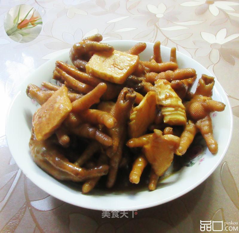 冬笋烧鸡爪