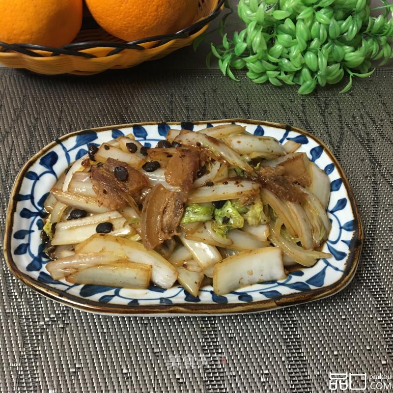 豆豉油渣炒白菜