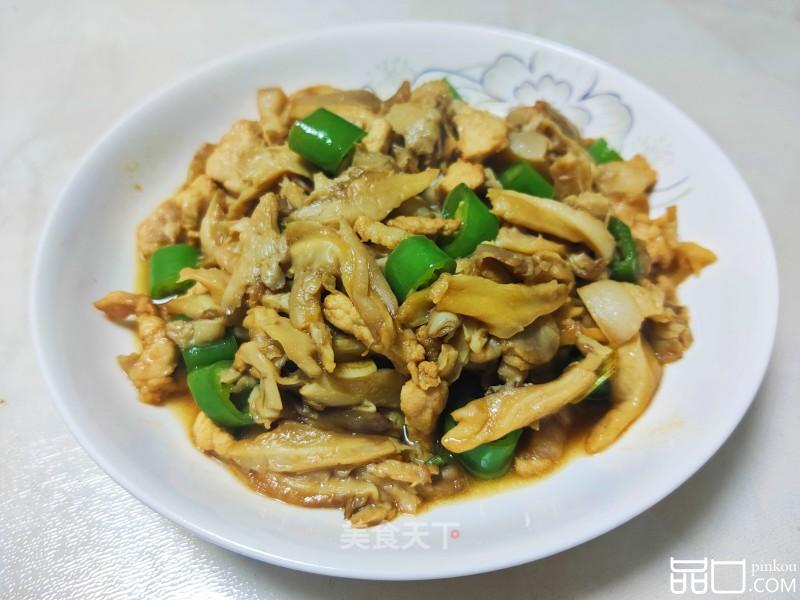 肉片炒蘑菇
