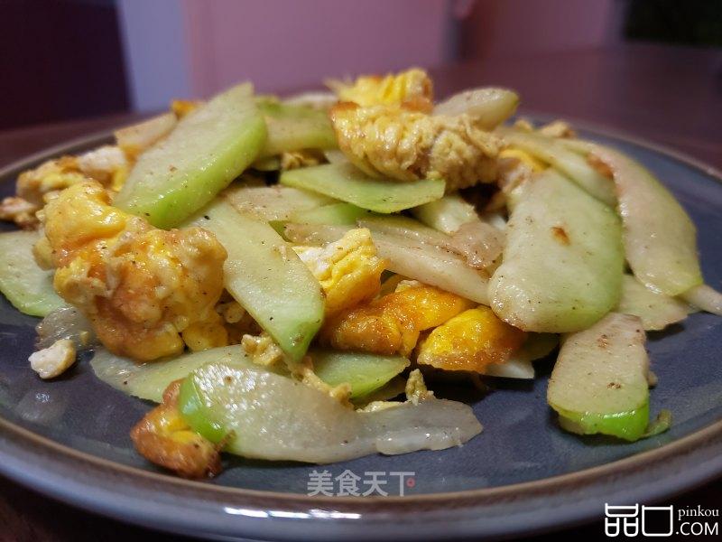 佛手瓜炒鸭蛋