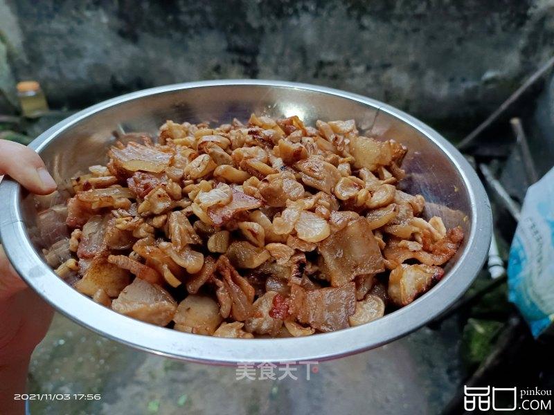 猪油渣炒萝卜干