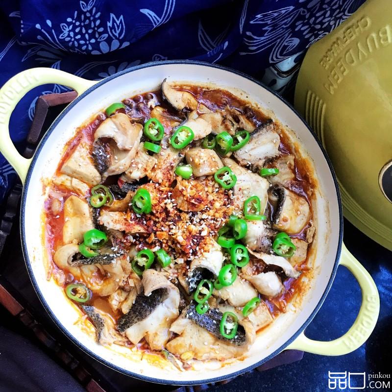 麻辣黑鱼炖豆腐