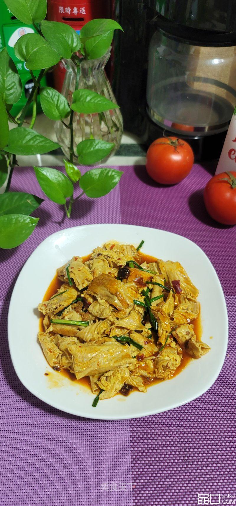 豆瓣酱烧腐竹