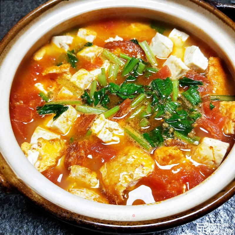 番茄鸡蛋炖豆腐 