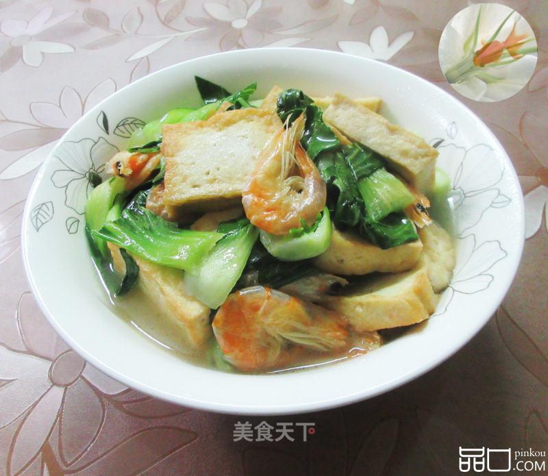 虾干青菜煮老豆腐