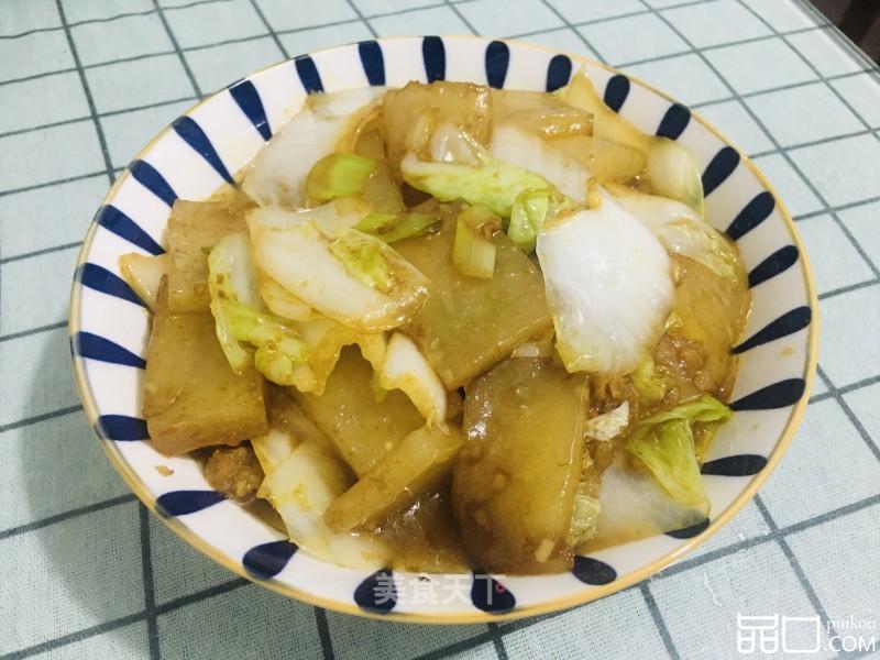 土豆恶炒白菜