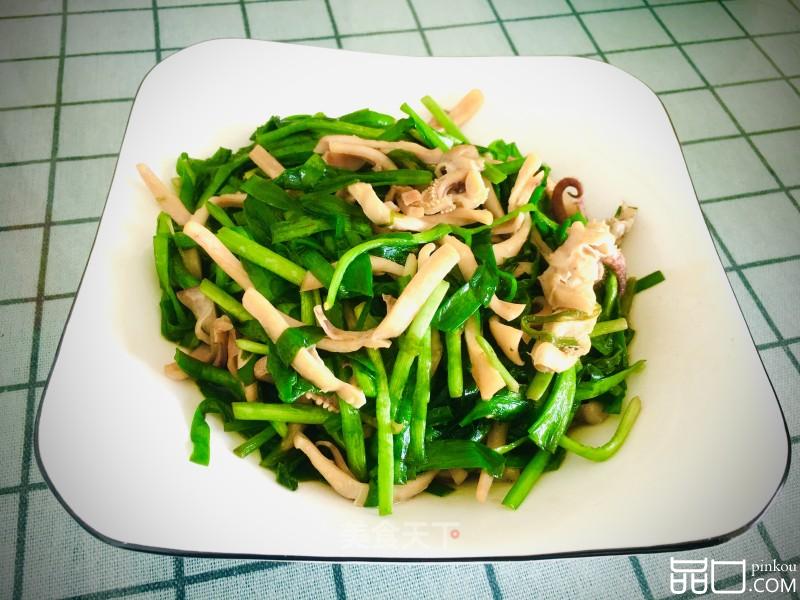韭菜炒鱿鱼须