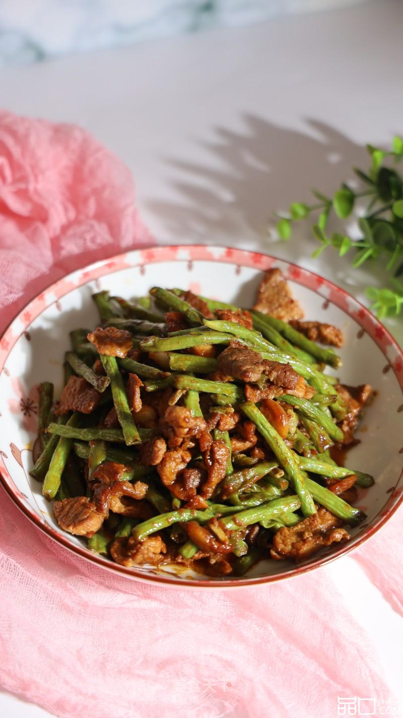 肉片炒豇豆