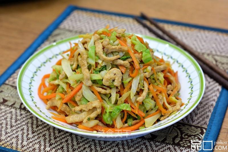 肉丝胡萝卜圆白菜