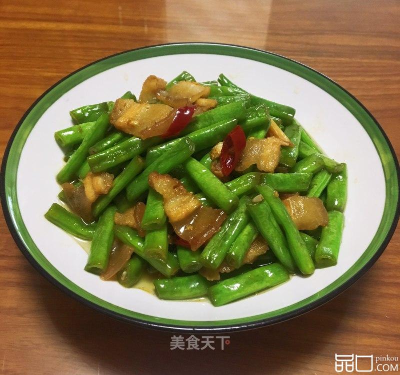 肉片炒四季豆