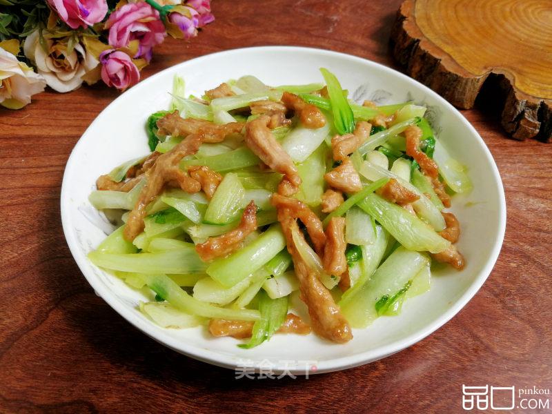 菜帮炒肉丝