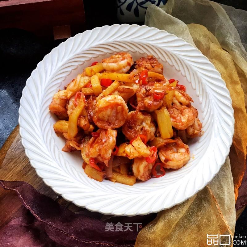 干锅土豆虾