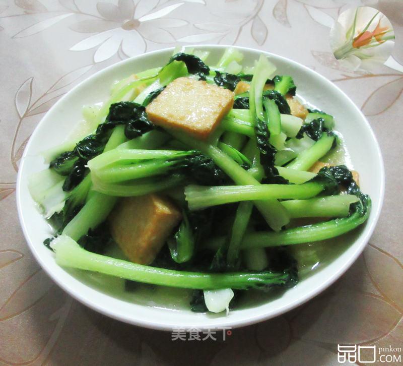 鱼豆腐炒塔苦菜