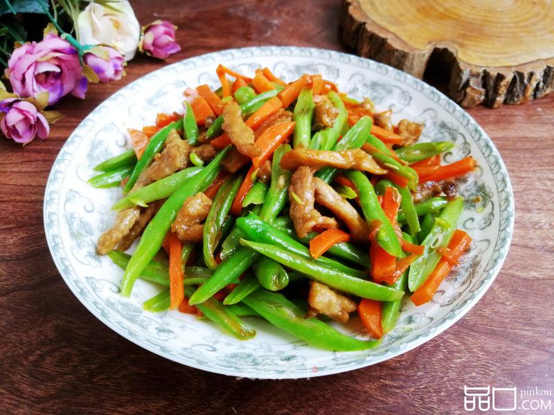 豆角胡萝卜炒肉丝