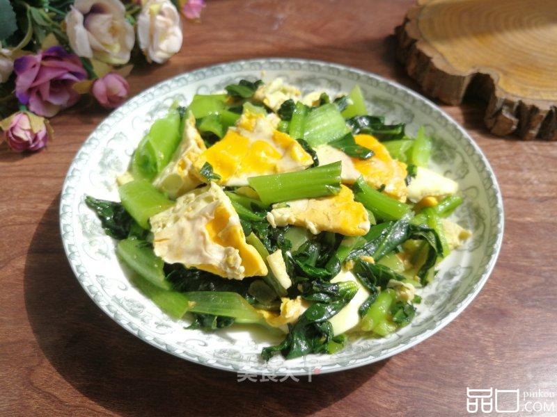 青菜炒荷包蛋