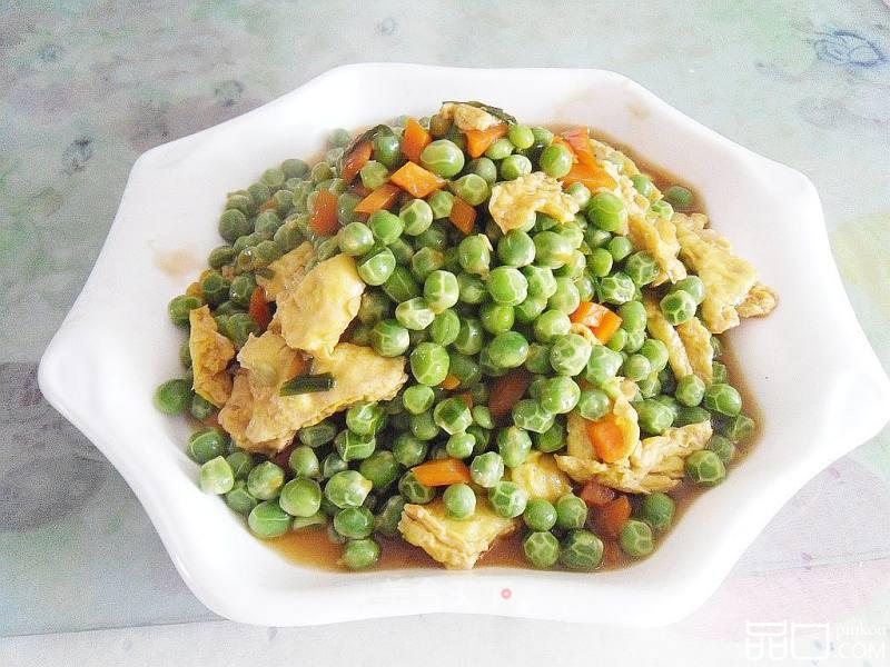 鸡蛋烧豌豆