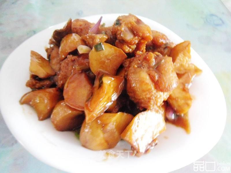 鸡翅烧菌菇