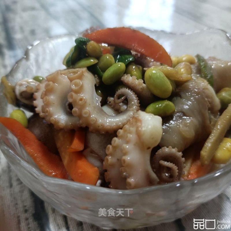 鸡爪章鱼炒毛豆