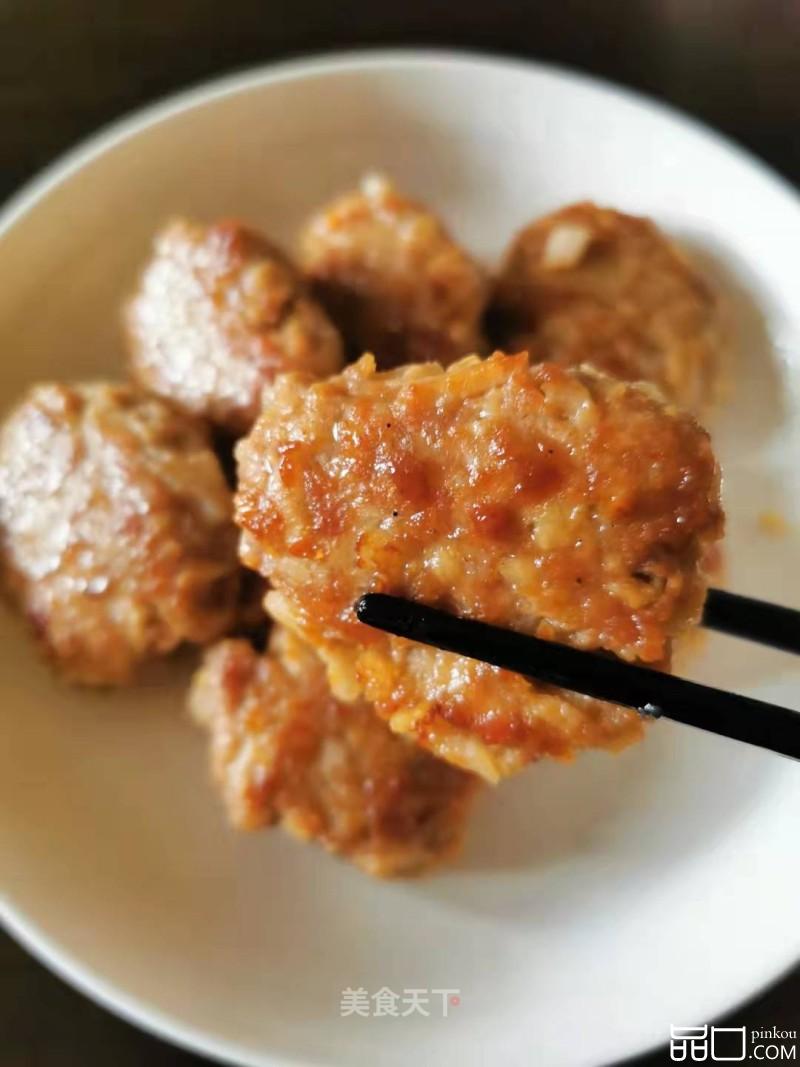 藕粒肉饼