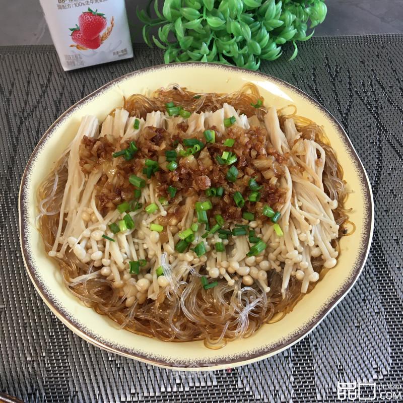蒜蓉粉丝蒸金针菇