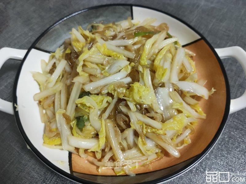 红薯粉丝炒娃娃菜