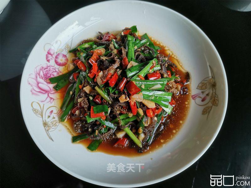 韭菜炒牛百叶