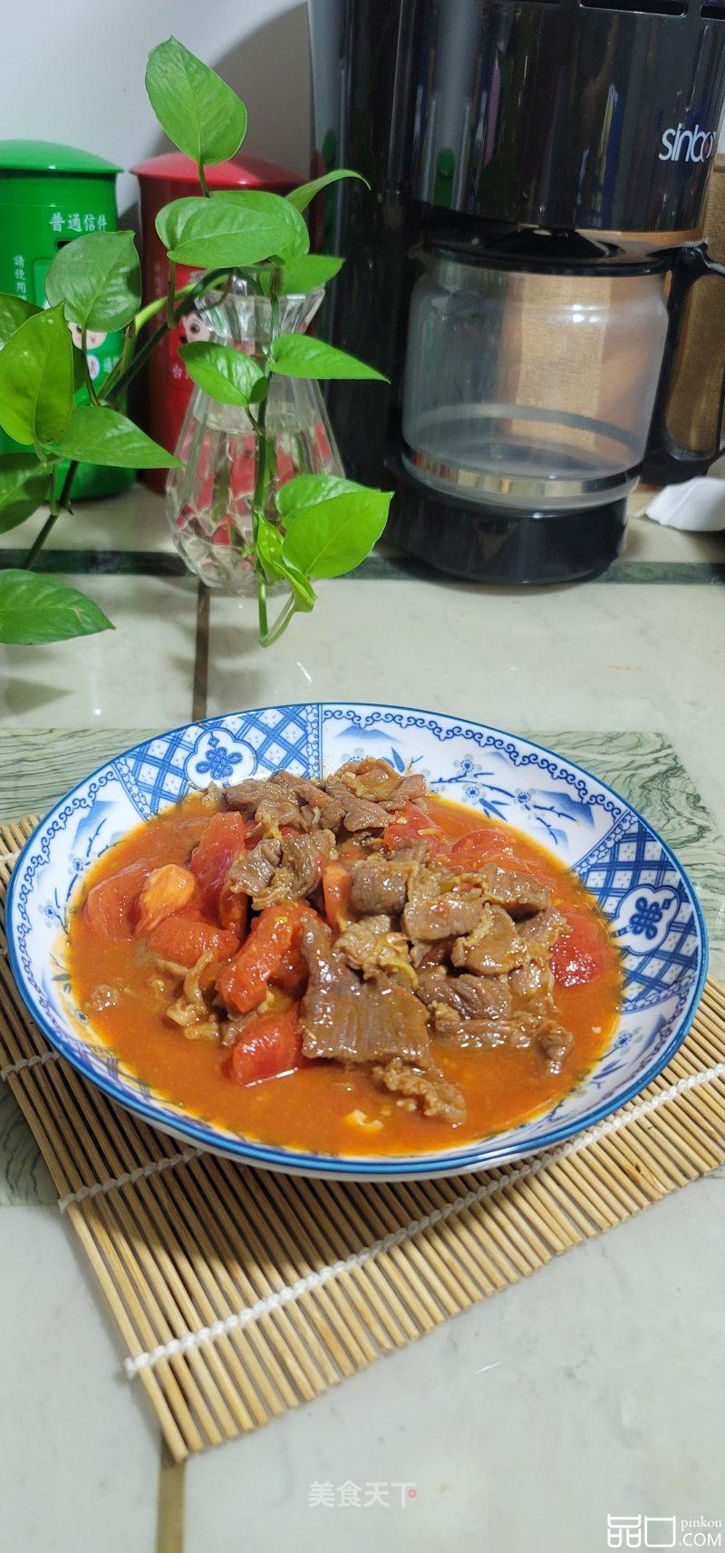 牛肉片烧番茄