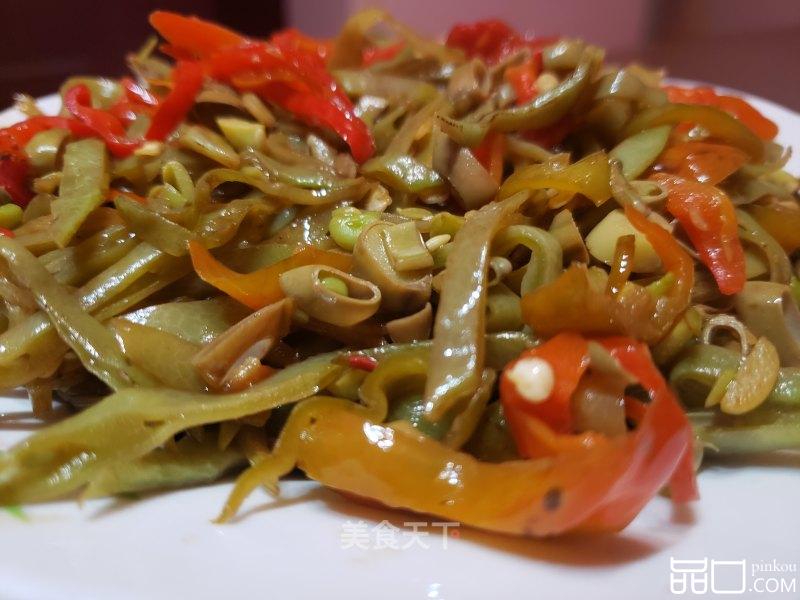 尖椒炒眉豆