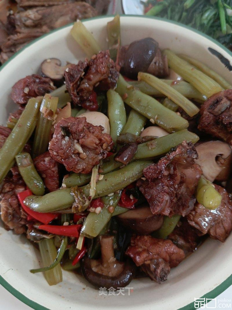 四季豆烧排骨
