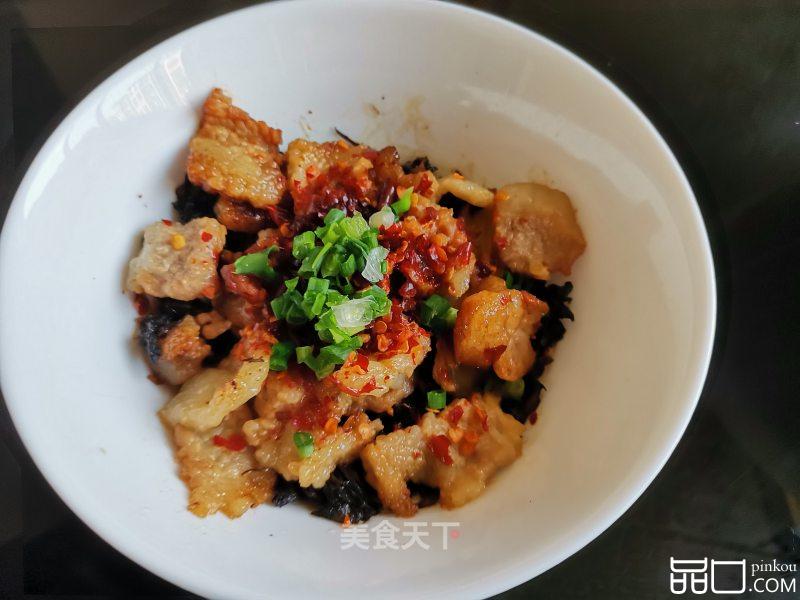 五花肉蒸腌菜
