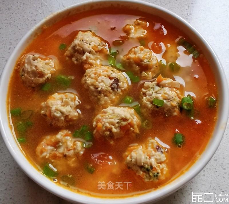 西红柿鸡肉丸