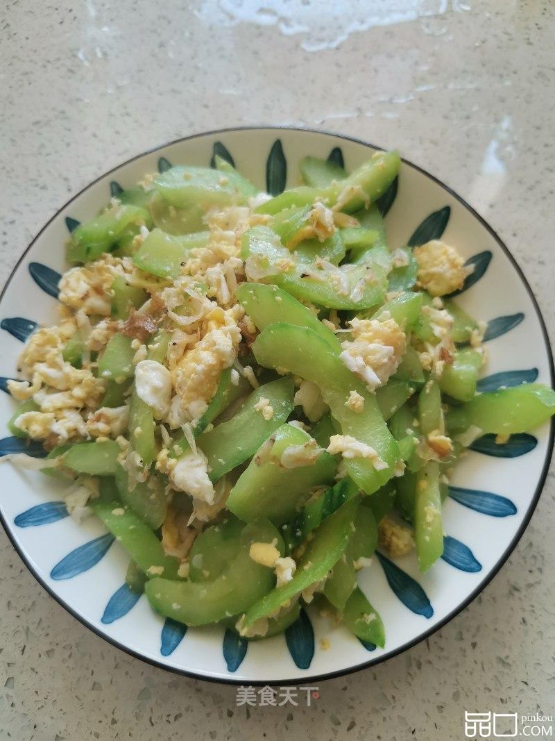 虾皮黄瓜炒鸡蛋
