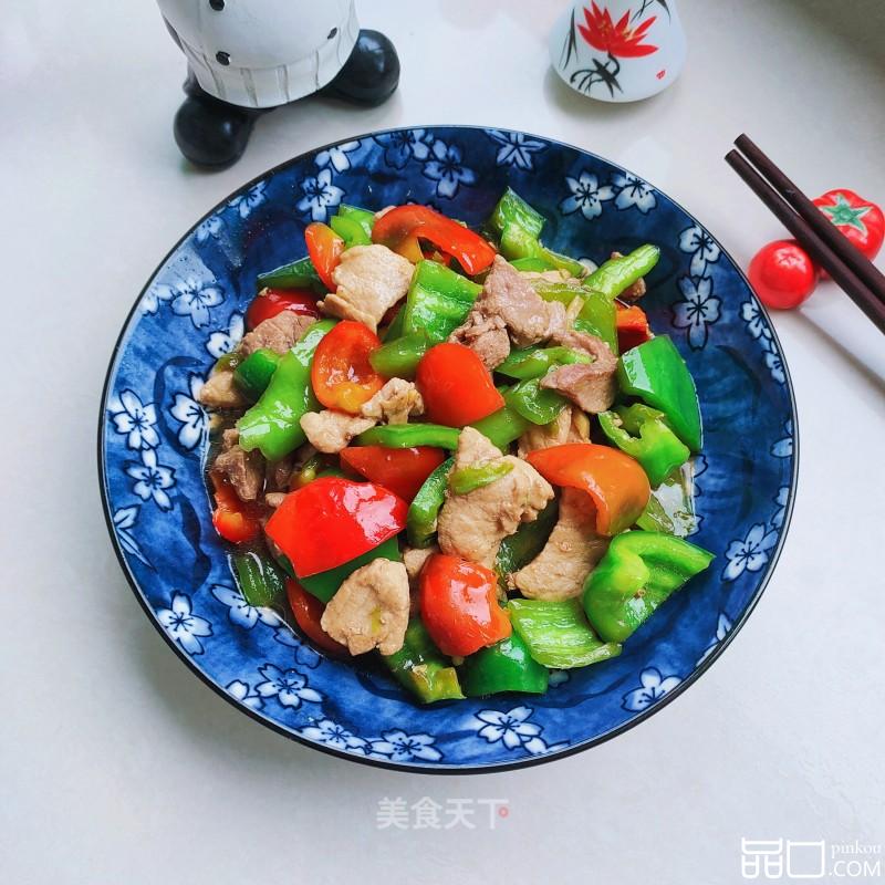 青红椒炒肉