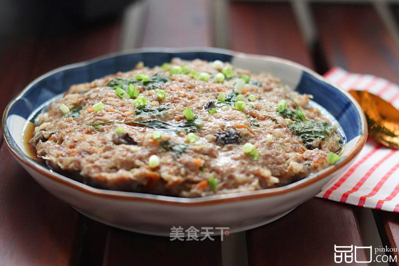 海参蒸肉饼，鲜嫩多汁巨好吃！