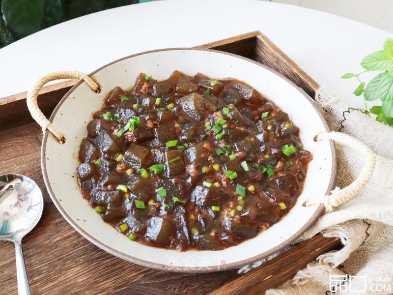 肉末炒凉粉