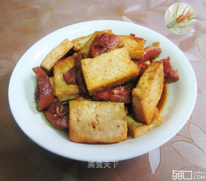 腊鸭腿烧老豆腐