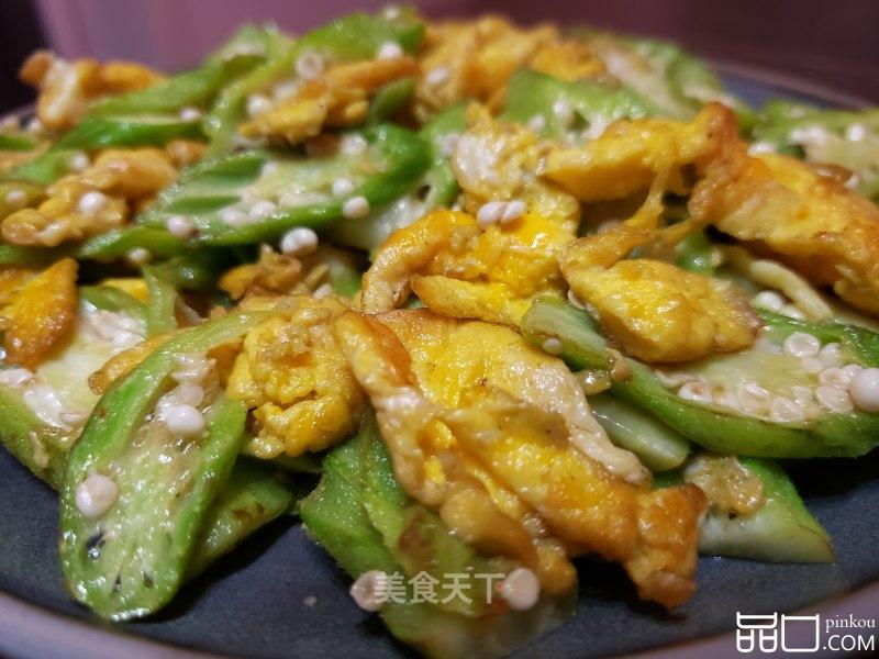 秋葵炒鸭蛋